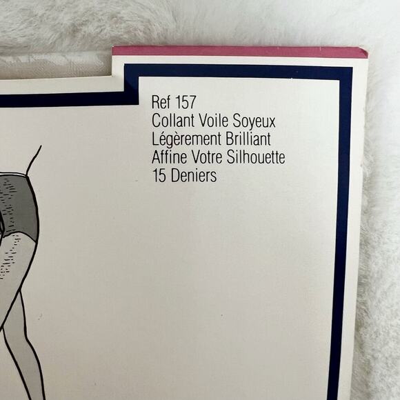 Vintage NEW GIVENCHY White Crystal Shimmery Ultra Sheer Control Top Pantyhose - Picture 9 of 13
